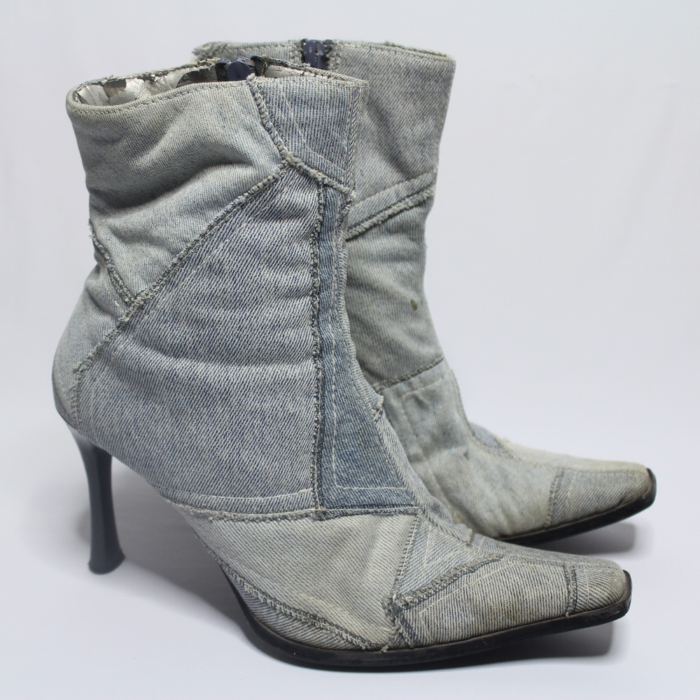Vintage Denim Boots